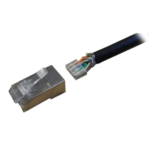 Cablenet Cat6 RJ45 FTP 50u Crimp Plug Stranded (2 Part)  - Computer Cables - Cablenet