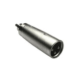 Cables Direct 3XLR-MMRCA cable gender changer RCA XLR Metallic