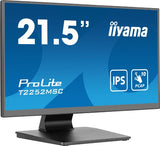 iiyama ProLite T2252MSC-B2 computer monitor 54.6 cm (21.5") 1920 x 1080 pixels Full HD LCD Touchscreen Black