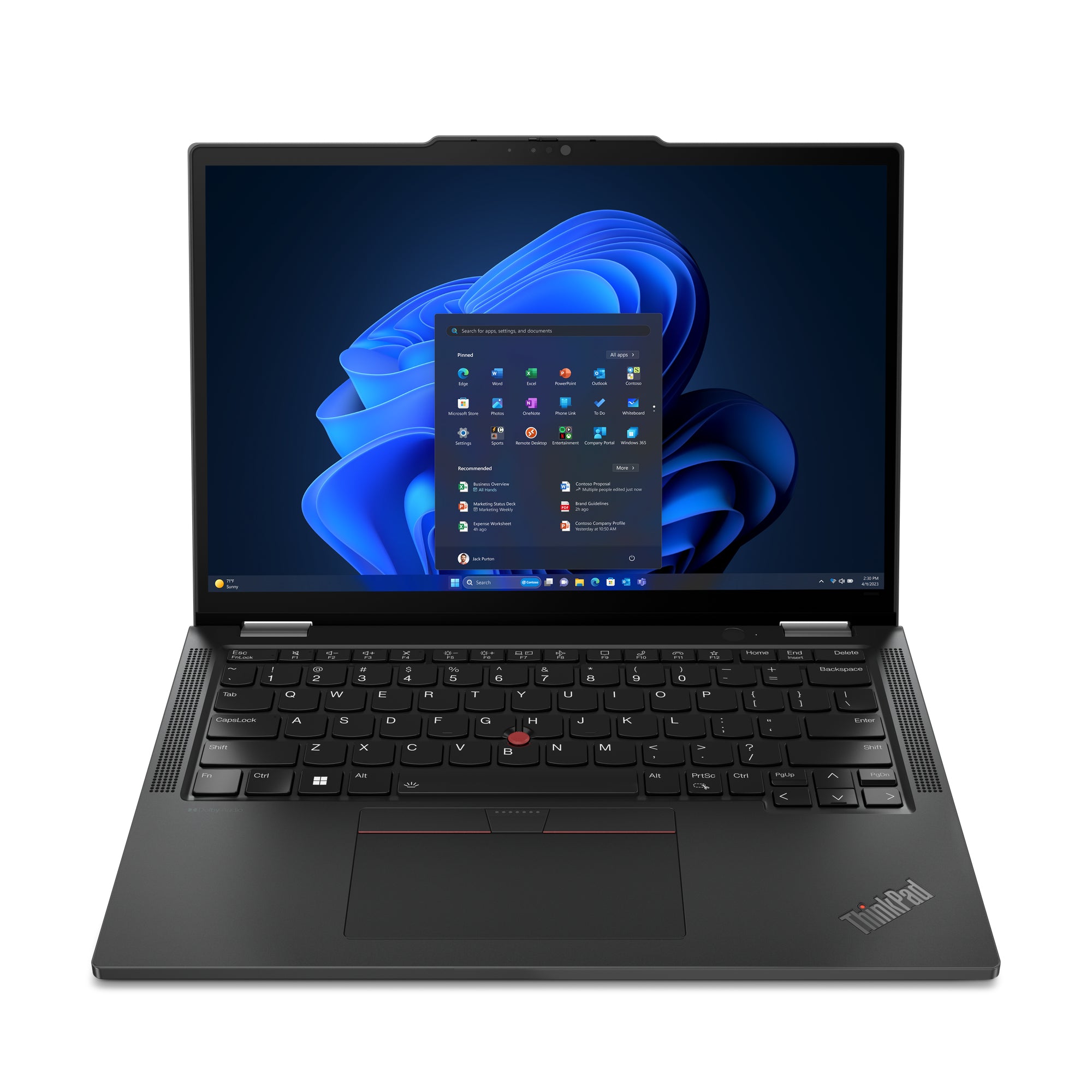 Lenovo ThinkPad X13 2-in-1 Intel Core Ultra 5 125U Hybrid (2-in-1) 33.8 cm (13.3") Touchscreen WUXGA 16 GB LPDDR5x-SDRAM 512 GB SSD Wi-Fi 6E (802.11ax) Windows 11 Pro Black  - Computers - Lenovo