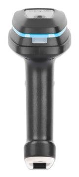 Manhattan Wireless 2D Handheld Barcode Scanner, 250mm Scan Depth, up to 80m effective range (line of sight), Max Ambient Light 100,000 lux (sunlight), Black, Charging cable (USB-A to USB-C into device) 1m included, Three Year Warranty