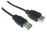 Cables Direct CDL-023 USB cable USB 2.0 3 m USB A Black