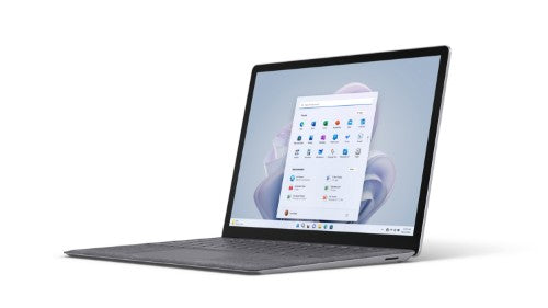 Microsoft Surface Laptop 5 Intel® Core™ i5 i5-1245U 34.3 cm (13.5") Touchscreen 16 GB LPDDR5x-SDRAM 256 GB SSD Wi-Fi 6 (802.11ax) Windows 11 Pro German Platinum