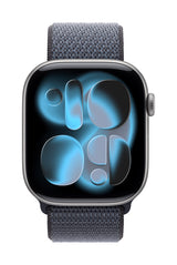 Apple MFFH4ZM/A smart wearable accessory Band Blue Nylon, Recycled polyester, Spandex