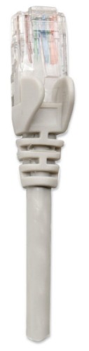 Intellinet Network Patch Cable, Cat6, 5m, Grey, CCA, U/UTP, PVC, RJ45, Gold Plated Contacts, Snagless, Booted, Lifetime Warranty