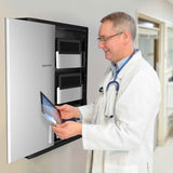 Ergotron DM12-1006-3 portable device management cart/cabinet Portable device management cabinet Black, Silver