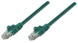 Intellinet Network Patch Cable, Cat6, 3m, Green, CCA, U/UTP, PVC, RJ45, Gold Plated Contacts, Snagless, Booted, Lifetime Warranty