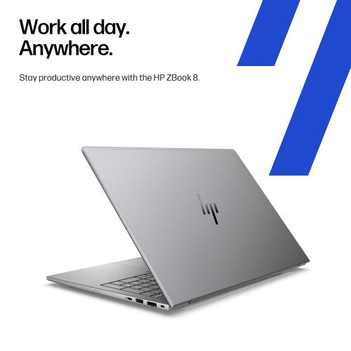 HP ZBook 8 G1i Intel Core Ultra 7 255H Mobile workstation 35.6 cm (14") Touchscreen WUXGA 32 GB DDR5-SDRAM 1 TB SSD NVIDIA RTX 500 Ada Wi-Fi 7 (802.11be) Windows 11 Pro AI Workstation, AI PC Silver