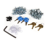 StarTech.com 4-Post 25U Server Rack Cabinet, Lockable 19" Data Rack Cabinet for Computer / AV / IT Equipment, Office / Home Network Rack with Casters & Adjustable Mounting Rails