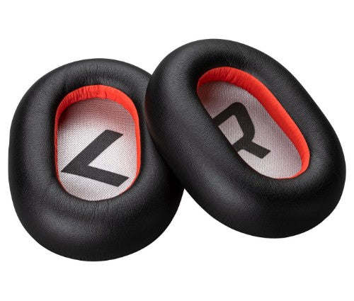 HP Poly Voyager 8200 Black Leatherette Ear Cushions (2 Pieces)