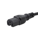 connektgear 2m UK Mains Hot Rated Power Cable - UK Plug to C15 Socket