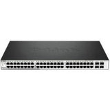 D-Link 52-Port Gigabit Smart Managed Switch including 4 x 100/1000Mbps Combo Ports