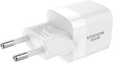 Vision TC-PUSBEU/30 mobile device charger Laptop, Smartphone, Tablet White AC Fast charging Indoor