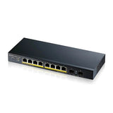 Zyxel GS1900-10HP Managed L2 Gigabit Ethernet (10/100/1000) Power over Ethernet (PoE) Black