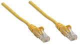 Intellinet Network Patch Cable, Cat5e, 1m, Yellow, CCA, U/UTP, PVC, RJ45, Gold Plated Contacts, Snagless, Booted, Lifetime Warranty