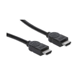 Manhattan HDMI 4K@30Hz Cable, 3m, Male to Male, Black, Ultra HD 4k x 2k, Fully Shielded, Gold Plated Contacts, Lifetime Warranty, High Speed, Equivalent to HDMM3M