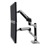 Ergotron LX Series Dual Stacking Arm 61 cm (24") Desk Silver