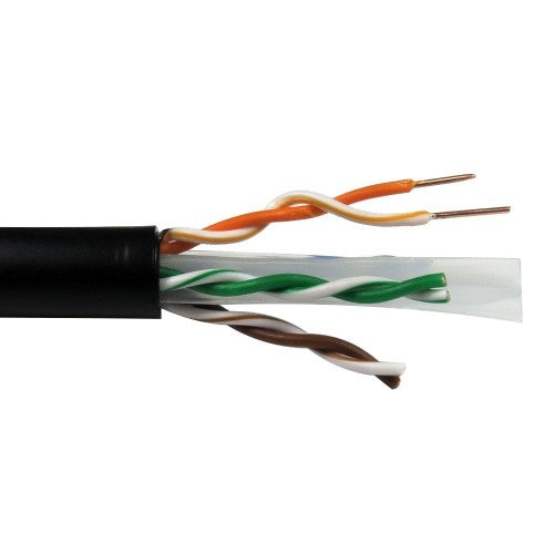 Cables Direct 305M CAT6 LDPE COPPER BLACK EXT