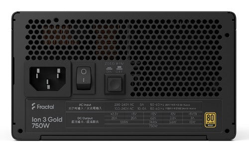 Fractal Design Ion 3 Gold 750W power supply unit 24-pin ATX ATX Black