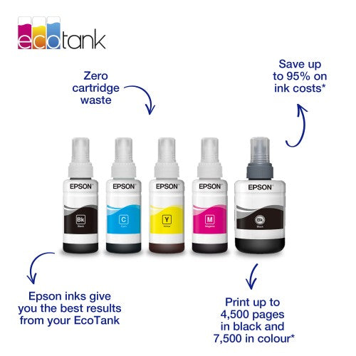 Epson C13T664440/664 Ink bottle yellow, 6.5K pages 70ml for Epson L 300/655