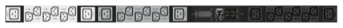 HPE G2 Metered 3Ph 17.3kVA/60309 60A 4-wire 48A/208V Outlets (18) C13 (6) C19/Vertical NA/JP PDU