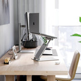 ALOGIC Elite Plus Adjustable Laptop Riser - Silver