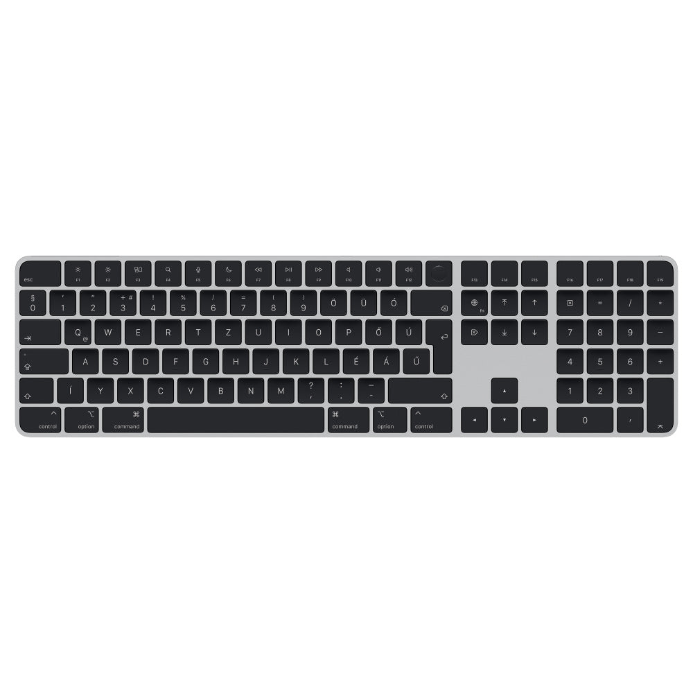 Apple Magic keyboard Universal USB + Bluetooth QWERTZ Hungarian Silver, Black  - Data Input Devices - Apple