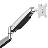 StarTech.com Desk Mount Monitor Arm - Heavy Duty Ergonomic VESA Monitor Arm - Single 9kg Display - Full Motion, Height Adjustable, Articulating - Aluminum - C-Clamp/Grommet - Silver