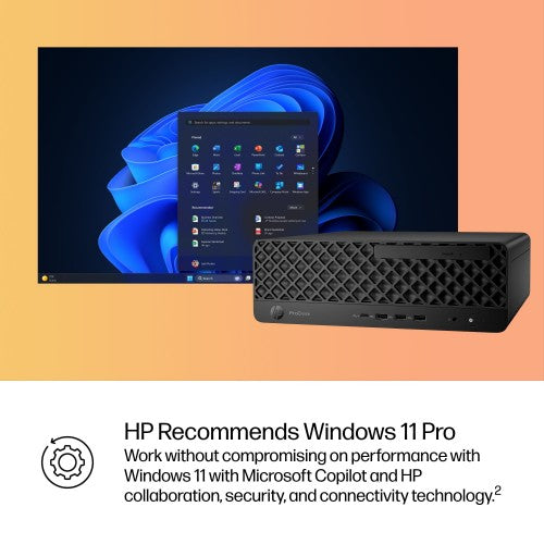 HP ProDesk 4 SFF G1i Desktop AI PC Intel Core Ultra 5 225 16 GB DDR5-SDRAM 512 GB SSD Windows 11 Pro Black