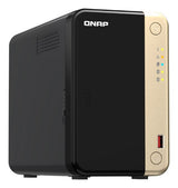 QNAP TS-264 NAS Tower Intel® Celeron® N5095 8 GB 0 TB QNAP QTS Black, Gold