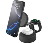 Belkin WIZ040MYCH mobile device charger Headphones, Smartphone Black, Chrome USB Wireless charging Fast charging Indoor