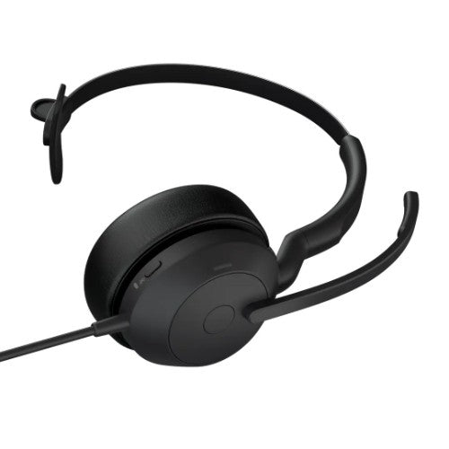 Jabra Evolve2 50 Headset Wired Head-band Office/Call center USB Type-C / USB Type-A Bluetooth Black