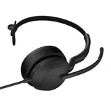 Jabra Evolve2 50 Headset Wired Head-band Office/Call center USB Type-C / USB Type-A Bluetooth Black
