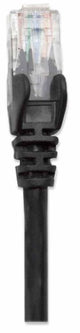 Intellinet Network Patch Cable, Cat5e, 10m, Black, CCA, U/UTP, PVC, RJ45, Gold Plated Contacts, Snagless, Booted, Lifetime Warranty