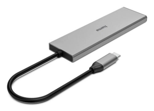 Hama USB-C hub, 4 Ports, 2x USB-A, 2x USB-C, USB 3.2 Gen2, 10 Gbit/s, PD, aluminium