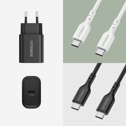 OtterBox Standard EU Wall Charger 20W - 1X USB-C 20W USB-PD Black