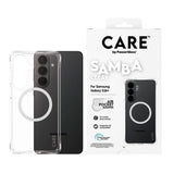 PanzerGlass CARE™ by ® Samba Case Transparent w. White Qi Samsung Galaxy S26+