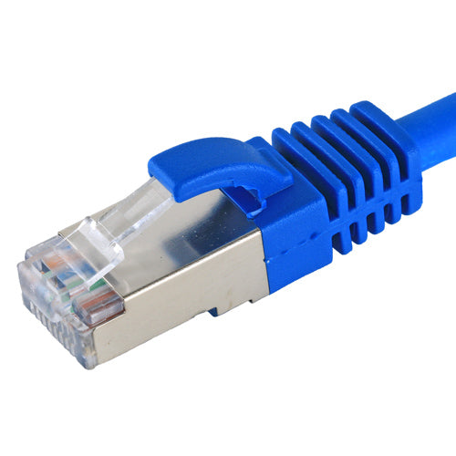 Cablenet 0.3m Cat6a RJ45 Blue S/FTP LSOH 26AWG Snagless Booted Patch Lead  - Computer Cables - Cablenet