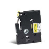 Brother TZE-FX621 DirectLabel black on yellow Laminat 9mm x 8m for Brother P-Touch TZ 3.5-18mm/6-12mm/6-18mm/6-24mm/6-36mm