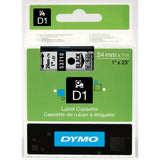 Dymo 53710/S0720920 DirectLabel-etikettes black on Transparent 24mm x 7m for Dymo D1 6-24mm/400 Duo
