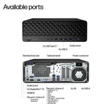 HP EliteDesk 8 G1i AI Intel Core Ultra 5 235 16 GB DDR5-SDRAM 1 TB SSD NVIDIA RTX A400 Windows 11 Pro SFF PC AI PC Black