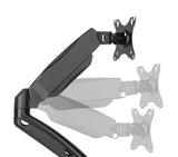 Manhattan Dual Desk Mount for TV & Monitors (Full Motion Spring), For screens 10" to 27", C-Clamp or Grommet Assembly,VESA compatibility: 75x75 and 100x100mm -check the dimensions of the four mounting holes on back of screen to ensure it fits,Max 9kg (eac
