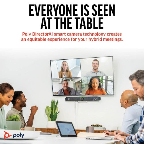 HP Poly Studio X52 All-In-One Video Bar with TC10 Controller Kit