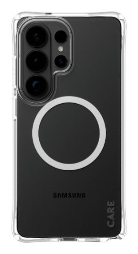 PanzerGlass CARE™ by ® Samba Case Transparent w. White Qi Samsung Galaxy S26 Ultra