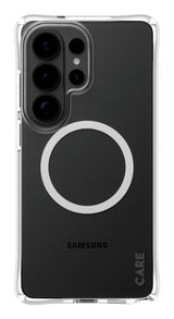 PanzerGlass CARE™ by ® Samba Case Transparent w. White Qi Samsung Galaxy S26 Ultra