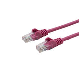 connektgear 2m RJ45 CAT6 UTP Stranded Flush Moulded LS0H Network Cable - 24AWG - Pink