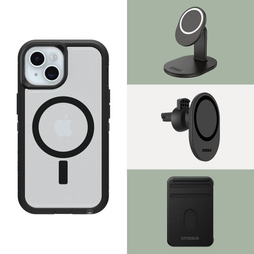 OtterBox Defender Series XT for iPhone 15 & iPhone 14 & iPhone 13, Dark Side