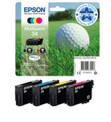 Epson C13T34664010/34 Ink cartridge multi pack Bk,C,M,Y 6,1ml + 3x4,2ml Pack=4 for Epson WF-3720