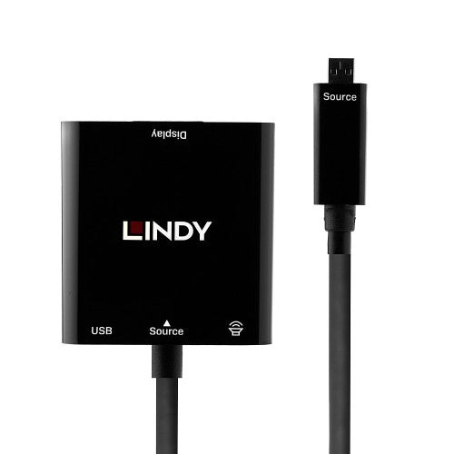 Lindy Micro HDMI D to VGA & Audio Converter