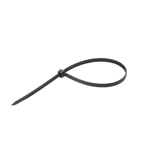 connektgear Plastic Cable Ties (High Tensile Strength) 300 x 4.8mm - Pack of 100 - Black